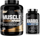 Nutrex έρευνα πρωτεΐνης ορού γάλακτος σκόνη, σοκολάτα Anabol PM νύχτα οικοδόμος μυών & βοήθεια ύπνου