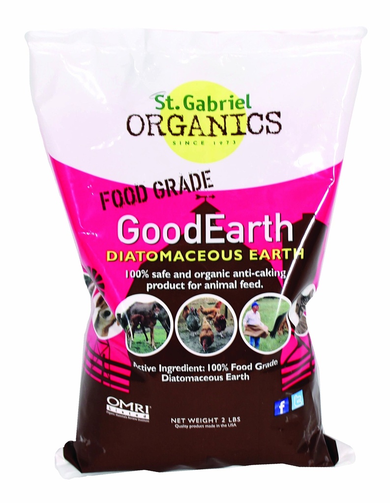 GoodEarth Diatomic Earth Συμπλήρωμα Γης για κοτόπουλα και εκτρεφόμενα ζώα, NET WT 2 LBS