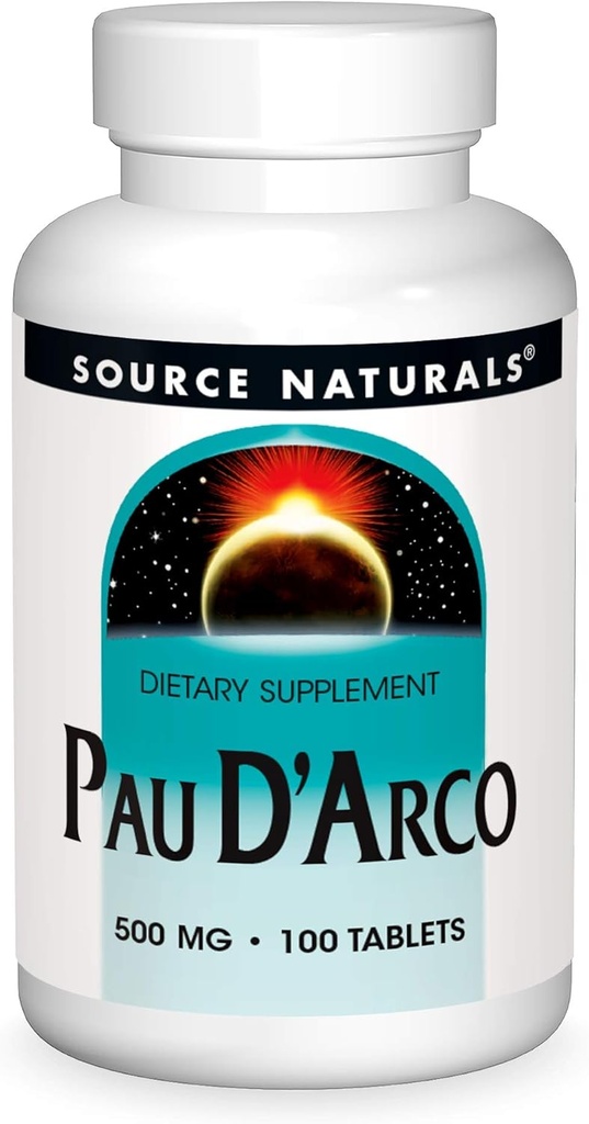 Source Naturals PAU D'Arco Dietary Supplement - 100 Tablets