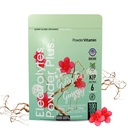 PowderVitamin Electrolytes Powder Plus (100 μερίδες) Πράσινο τσάι Ginseng Ηλεκτρολυτική σκόνη Keto, Χωρίς ζάχαρη, Pink αλάτι Ιμαλαΐων,1000mg κάλιο,150mg ασβέστιο,150mg μαγνήσιο, σκόνη ενυδάτωσης