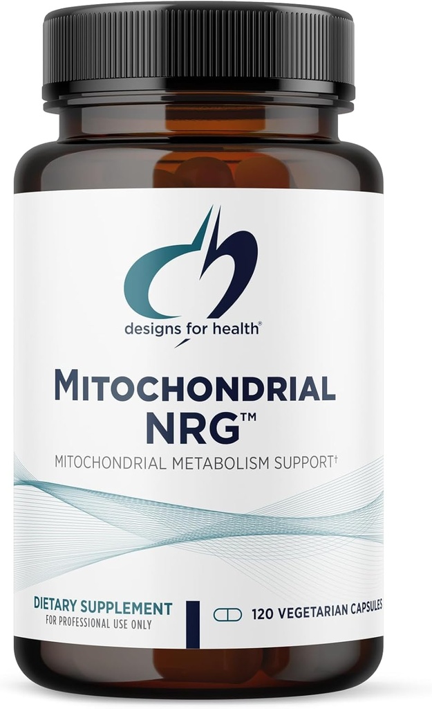 Designs for Health Mitochondrial NRG - Support Cellular Vitality + Metabolism - Mitochondria Energy Supplement with Alpha Lipoic Acid, Trans Resveratrol + Curcumin Powder (120 Vegan Capsules)