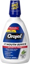 Orajel Αντισηπτικό στόμα Sore Rinse, 16 ρευστό Oz