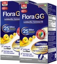 LABO Nutrition FloragG, Lactobacillus Rhamnosus GG 25 Δισεκατομμυρίων CFU Ενεργά Προβιοτικά & Sunfiber Προβιοτικές Ίνες Συμπλήρωμα, Υποστήριξη Υγιεινή Εντερική, Ανοσολογική Υγεία Καθυστερημένη Απελευθέρωση & Χωρίς Γλουτένη 60sx2