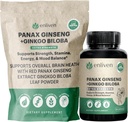 Panax Ginseng & Ginkgo Biloba συμπλήρωμα για την ενέργεια, Focus & Brain Health 