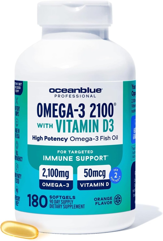 Oceanblue Professional Fish Oil με βιταμίνη D3 