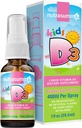 Nutrasumma Kids Βιταμίνη D3 400 IU Spray Bubble Gum Flavor-1oz- Φυσικώς υψηλό ποσοστό απορρόφησης υποστηρίζει το συμπλήρωμα βιταμίνης του ανοσοποιητικού συστήματος