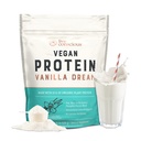 Live Conscious Vegan Pea Protein Powder - Vanilla Dream Flavor | Plant-Based Vegan Protein Blend - Pea, Brown Rice, Pumpkin, Sacha Inchi | 20 Servings 18 oz