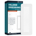 Νησί Dressing Συνοριακός Gauze 4"x10", 25 Ατομικά συσκευάζεται μη Stick Pad στο κέντρο με προσκόλληση συνόρων,Soft & υψηλό απορροφητικό ιατρικό βαθμό Dressing Gauze Pad για φροντίδα τραύματος και πρώτες βοήθειες