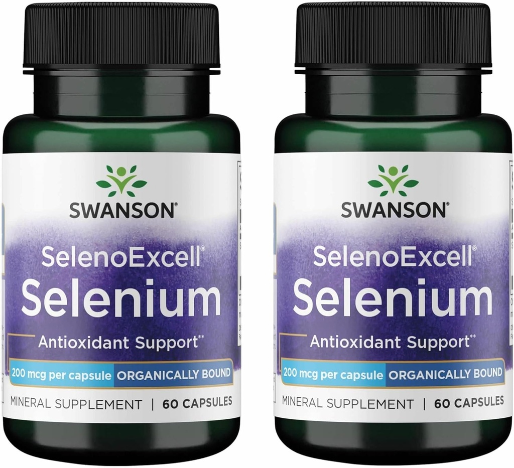 Swanson Selenoexcell Selenium 200 mcg 60 Καψάκια (2 Συσκευασία)