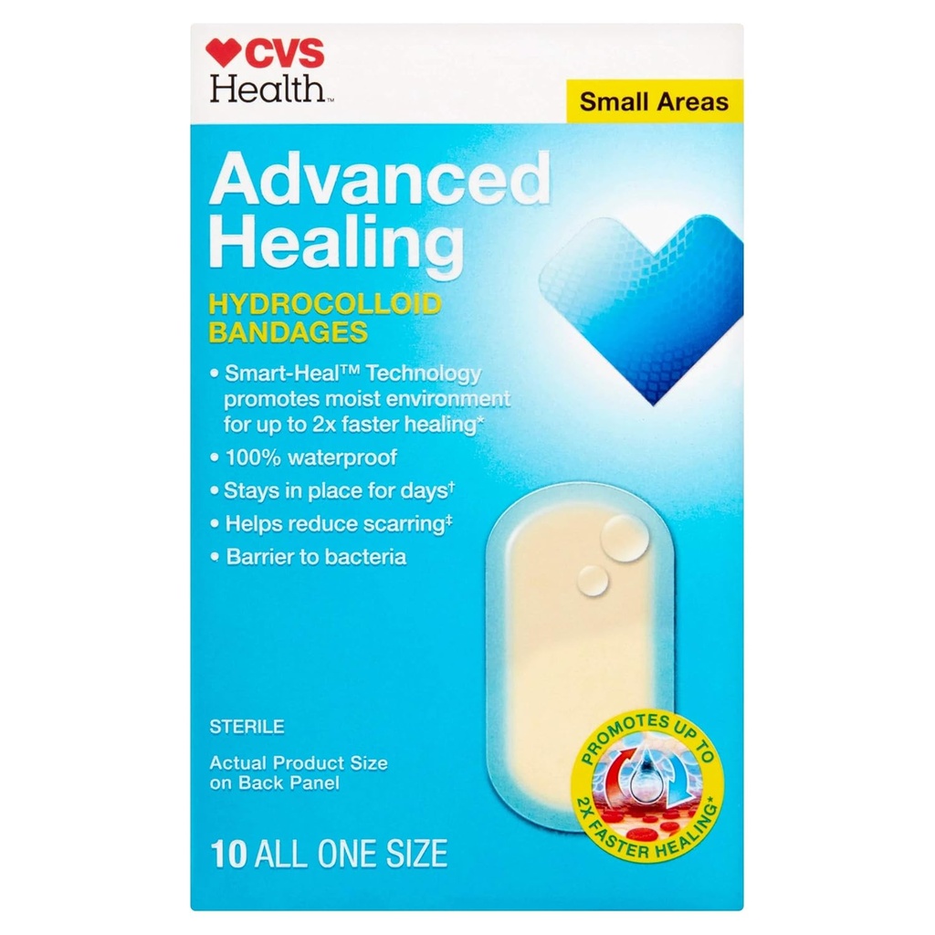 CVS Health Advanced Healing Hydrocolloid Banges (Μικρές Περιοχές)