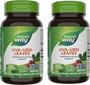 Nature's Way Uva Ursi Leaves, Traditional Urinary Support*, 1,110 mg ανά 3-Capsule Serving, Μη ΓΤΟ Πρόγραμμα Επαληθευμένο, Βοτανικό Συμπλήρωμα Διατροφής, 100 Κάψουλες Vegan (Packing May Vary) - 2 Pack