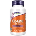 NOW συμπληρώματα τροφίμων, CoQ10 30 mg, φαρμακευτικός βαθμός, All-Trans μορφή που παράγεται με ζύμωση, 120 κάψουλες Veg