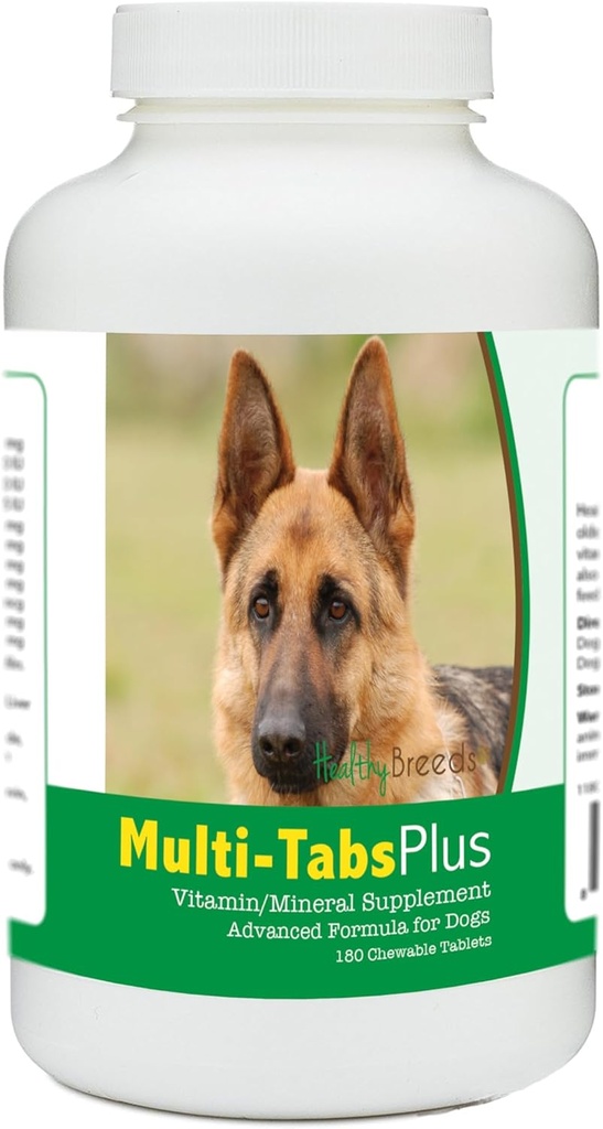 Υγιείς Φυλή Γερμανικός Ποιμενικός Multi-Tabs Plus Μασώμενα δισκία 180 κόμης