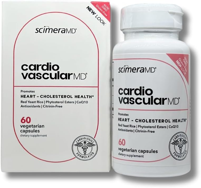 ScimeraMD® Καρδιαγγειακό MD Red Yeast Rice Supplement with Phytosterol Ester and CoQ10 for Heart Health and Cholesterol Support, 60 CT