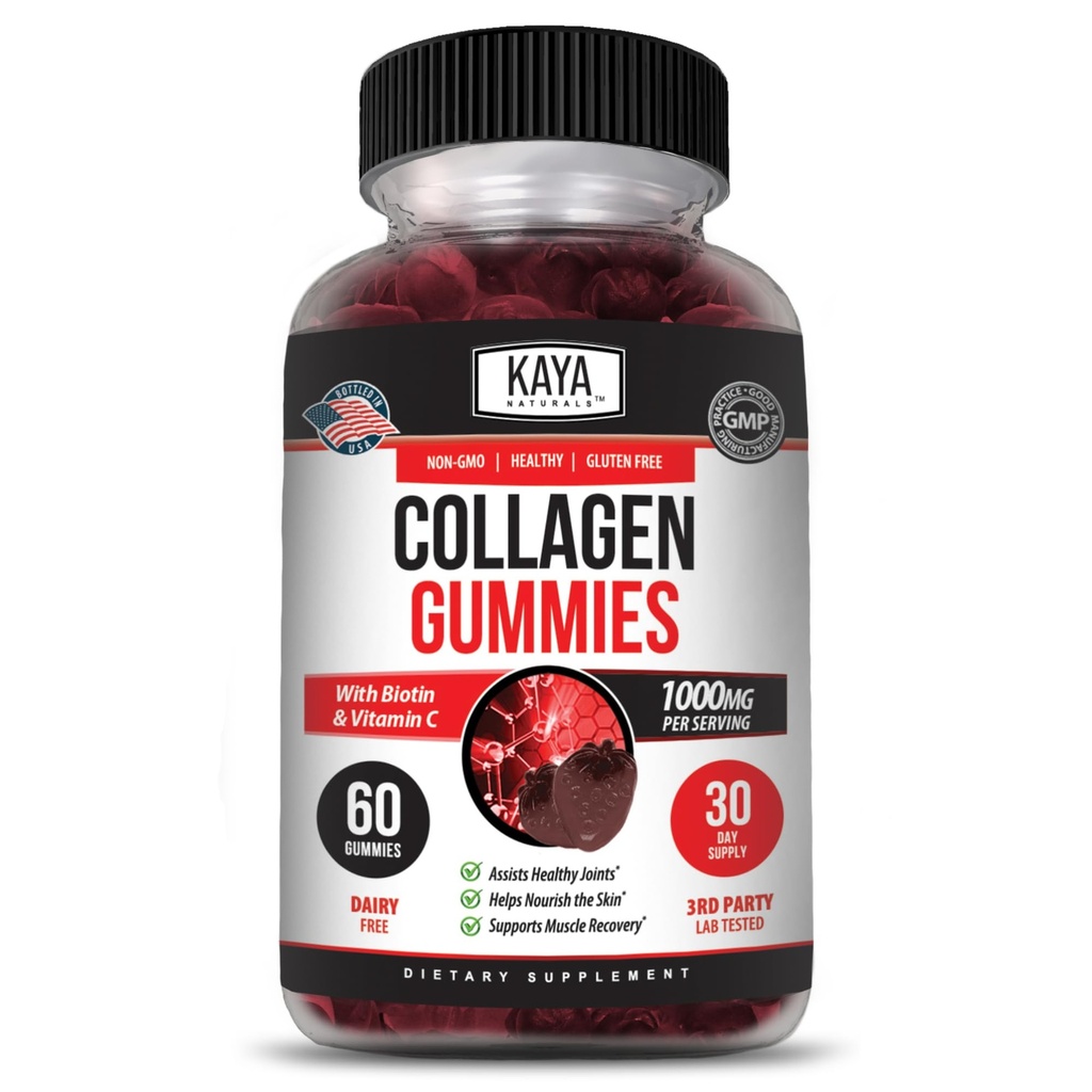 Kaya Naturals Gummies κολλαγόνο για άνδρες και γυναίκες συμπλήρωμα 