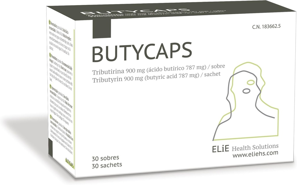 Tributyrin 900 mg - Βουτυρικό οξύ 787 mg ανά φακελάκι - 30 φακελάκια
