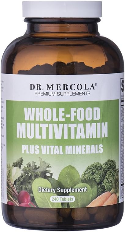 Dr. Mercola Whole Food Multivitamin Plus Vital Minerals Dietary Supplement, 30 Σερβιέτες (240 Tablets)