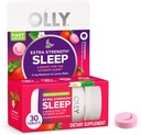 OLLY Extra Strength Sleep Fast Dissolve Tablets, 5mg μελατονίνη, Vegan, Φράουλα - 30ct