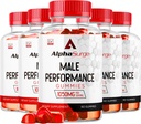 LIVORKA Alpha Surge for Men - Alpha Surge Gummies for Male, Alfa Surge Gummies 1050mg, Alpha Surge XL Gummie, Alphasurge Gummies, Alfa Surge Gummies, Alpha Sugre Male, 300 Gummies για 5 μήνες