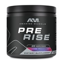 Amazing Muscle Pre Rise | Pre-Workout Powder Supplement with Caffeine & Beta-Alanine for Men & Women | 25 Servings (25 Servings, Blueberry Pomegranate Blast)