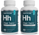 Essential Elements® Hair HeroTM - Βιταμίνες για τα μαλλιά για τους άνδρες - Υποστήριξη Broad-Spectrum με 5000 mcg Biotin - 60 Count - 30 Servings (2-Pack)
