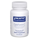 Καθαρές εγκοπές OptiFerin-C - για τα ερυθρά αιμοσφαίρια & ενέργεια - Υποστήριξη απορρόφησης σιδήρου - Συμπλήρωμα ενέργειας* - Εμπλουτισμένη βιταμίνη C - Χωρίς γλουτένη & μη ΓΤΟ - 60 κάψουλες