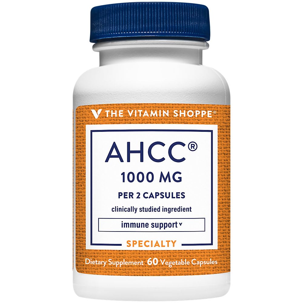 Η βιταμίνη Shoppe AHCC - 500 MG - για την ανοσοποιητική υποστήριξη (60 κάψουλες λαχανικών)
