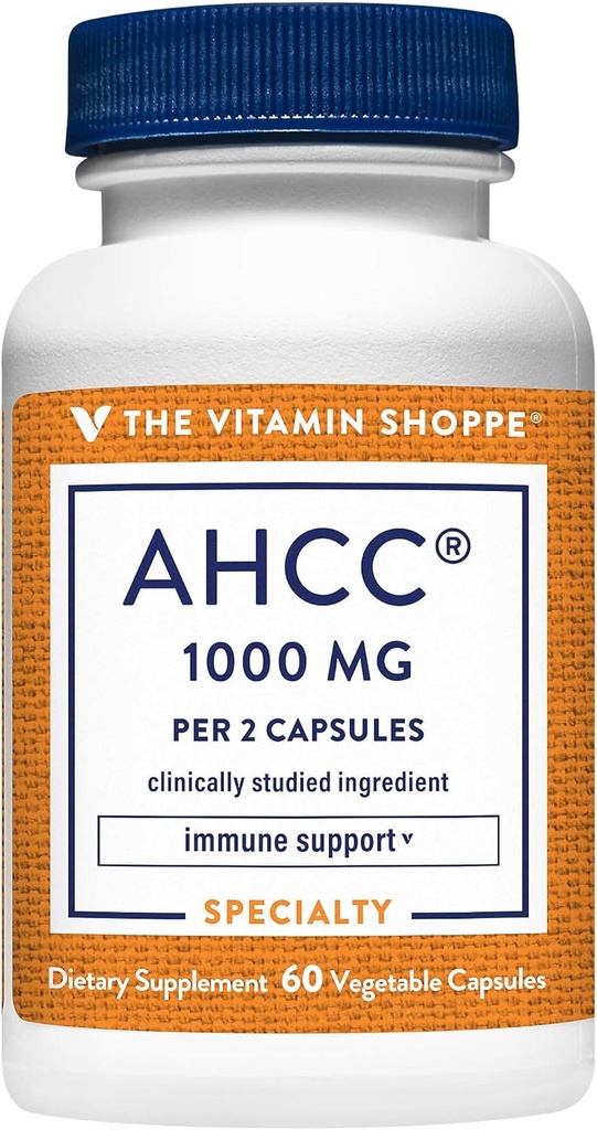 Η βιταμίνη Shoppe AHCC - 500 MG - για την ανοσοποιητική υποστήριξη (60 κάψουλες λαχανικών)