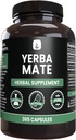 ΑΝΩΤΑΤΑ ΑΡΧΙΚΑ ΣΥΣΤΑΤΙΚΑ Yerba Mate (365 κάψουλες), Χωρίς Μαγνήσιο ή Ρύζι Fillers, Πάντα καθαρό, Εργαστήριο Επαληθευμένο