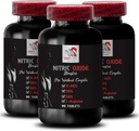 L- κιτρουλλίνη και l-αργινίνη Συμπληρώματα - Nitric Oxide Booster - Αντοχή, Νιτρικό Οξείδιο Ροή, Εκπαίδευση αντοχής, Fitness Υποστήριξη, Pre-Gym Boost, Μύες Αντλία, Φυσική Boost 3 Φιάλες 270 δισκία