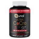 Qunol Ultra CoQ10 100mg Softgels- 3X Better Abvorvation Coenzyme Q10 Συμπληρώματα - Αντιοξειδωτικό συμπλήρωμα για την αγγειακή και καρδιακή υγεία & την παραγωγή ενέργειας - 5 Μήνες προσφοράς - 150 Count