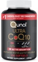 Qunol Ultra CoQ10 100mg Softgels- 3X Better Abvorvation Coenzyme Q10 Συμπληρώματα - Αντιοξειδωτικό συμπλήρωμα για την αγγειακή και καρδιακή υγεία & την παραγωγή ενέργειας - 5 Μήνες προσφοράς - 150 Count