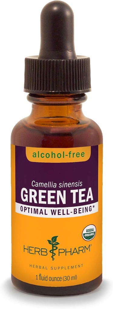Γλυκερίτης πράσινου τσαγιού HERB PHARM, 2 Λίρες (GLGTEA01), 1 Fl Oz (πακέτο του 1)