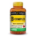 MASON ΦΥΣΙΚΗ Βιταμίνη Β, Complex, 300, προσφορά ημέρας, για την κανονική υποστήριξη νεύρων και την ενέργεια Μεταβολισμός, 100 Softgels (πακέτο των 3)