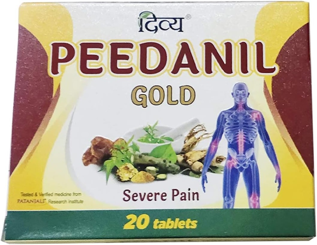 Patanjali Ayurved Ltd Divya Peedanil Gold Tablet (60 TAB) - Συσκευασία των 3