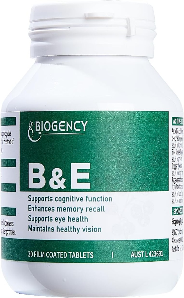 B&E Zeaxanthin + Lutein Eye Care Vitamin Supplement - 1 Pack 30 Tablets Προστατεύει και ενισχύει τα φυσικά συστατικά της συνολικής υγείας των ματιών, χωρίς γλουτένη Vegan-Friendly, για ενήλικες και παιδιά
