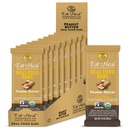 EatToHeal Φυστικοβούτυρο Real Food Bar - Organic Vegan Healthy High Protein Bars - Χαμηλή αντικατάσταση γεύματος ζάχαρης, μη ΓΤΟ, Ποτέ δεν ψήθηκε, Plant Based, Gluten Free - Crafted to Enjoy, Not Sit on Shelves