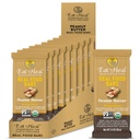EatToHeal Peanut Butter Real Food Bar - Organic Vegan Healthy High Protein Bars - Low Sugar Meal Replacement, Non GMO, Never Baked, Plant Based, Gluten Free - Crafted to Enjoy, Not Sit on Shelves