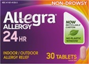 Allegra Ενηλίκων 24HR Μη- Νυσταλγικό Αντιισταμινικό, 30 δισκία, ταχείας δράσης Αλλεργία Συμπτώματα Ανακούφιση, 180 mg