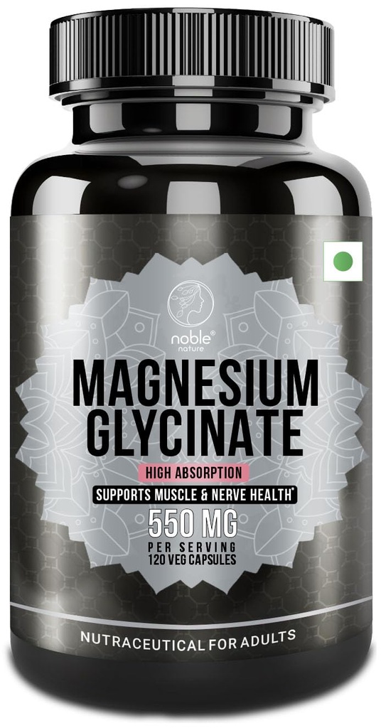 Υψηλή απορρόφηση Γλυκινικό μαγνήσιο 550mg - 120 κάψουλες Veg - 4 μήνες προσφοράς