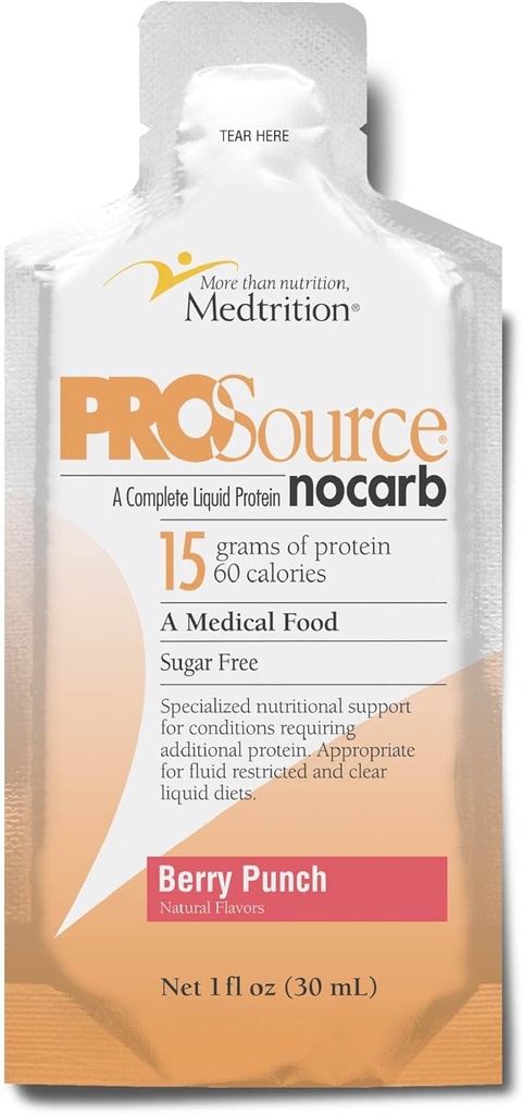 ProSource Medtrition NoCarb Berry Punch Ενεργειακά υγρά πακέτα