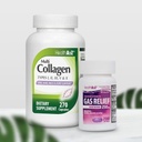 HealthA2Z® Super Savings Bundle Deal - Αέριο ανακούφιση Simethicone 250mg (200 Softgels) & Multi Collagen Pills, 1735 mg (270 κάψουλες κολλαγόνου)