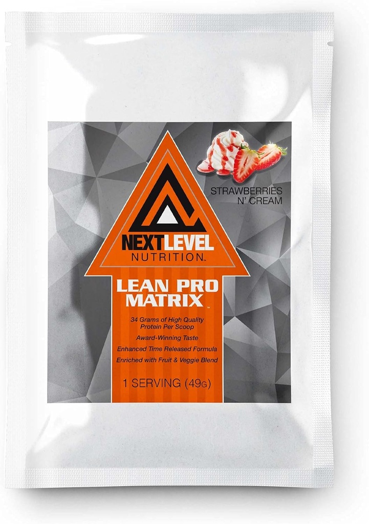 Lean Pro Matrix Protein Travel Packs by Next Level Nutrition 