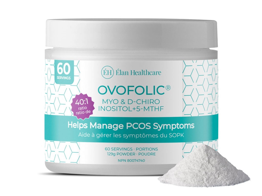 PCOS Supplement for Women - Boost Fertility, Hormonal Balance, and PCOS Support - Myo-Inositol, D-Chiro Inositol, Active Folate - High Potency PCOS Supplements (60 Servings, 129g Jar)