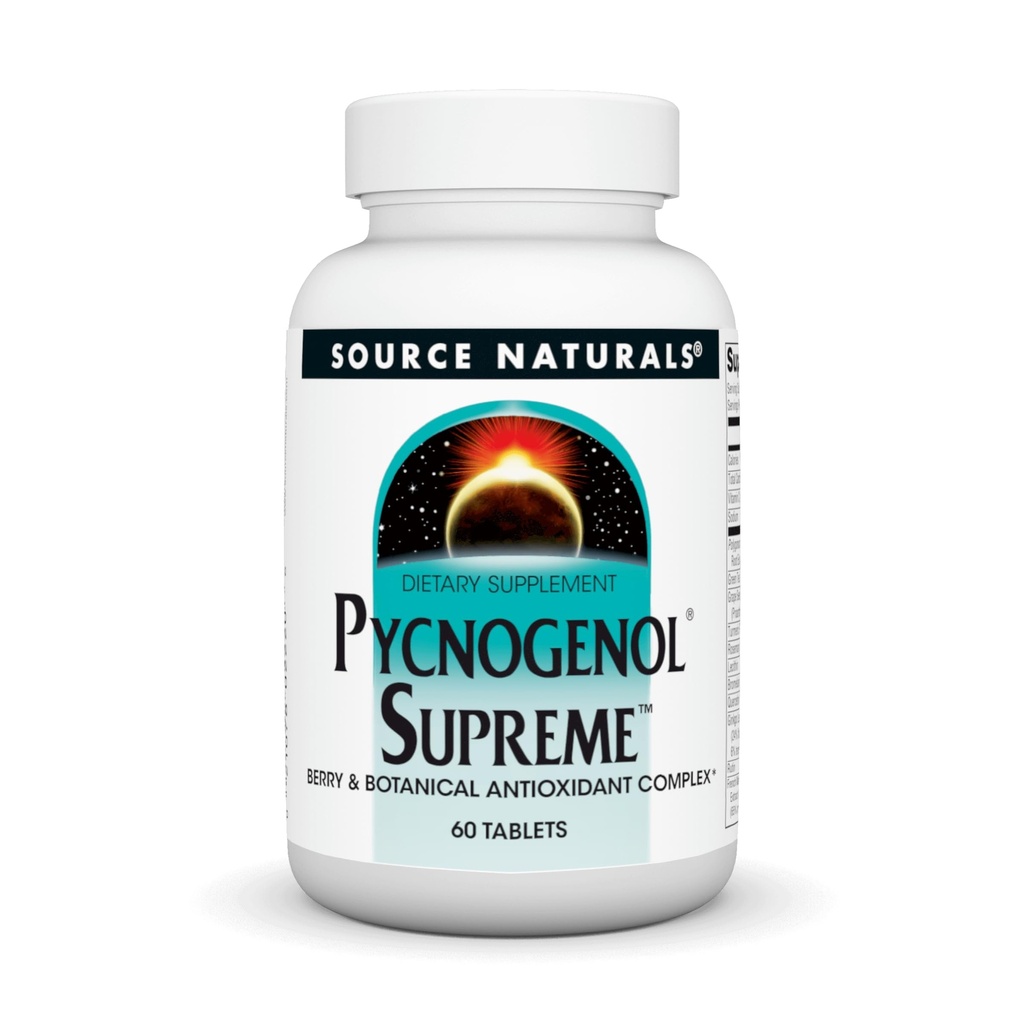 Source Naturals Pycnogenol Supreme, Berry & Botanical Antioxidant Complex* - 60 δισκία