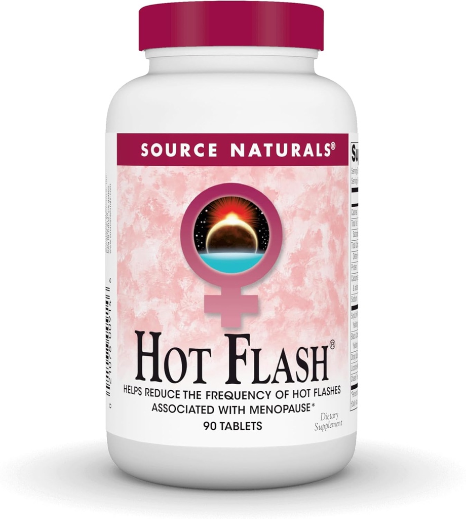 Πηγή Naturals Hot Flash, Βοηθά στη μείωση της συχνότητας των Hot Flashes* - 90 δισκία