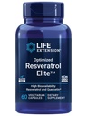 Επέκταση ζωής Βελτιστοποιημένη Resveratrol Elite, Trans-ρεσβερατρόλη, quercetin, Υγιεινή γήρανση, υγεία της καρδιάς, υγεία του εγκεφάλου, οξειδωτικό στρες, χωρίς γλουτένη, μη ΓΤΟ, χορτοφάγοι, 60 κάψουλες
