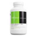 DaVinci Labs Chewable C-300 - Συμπλήρωμα βιταμίνης C για την υποστήριξη της ανοσοποιητικής υγείας, χοληστερόλης και κολλαγόνου Παραγωγής - Με Βιταμίνη C, Πεκτίνη και Περισσότερα - Χωρίς γλουτένη - Cherry Flavor - 90 χορτοφαγικά δισκία