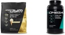 JYM Supplement Science PRO JYM 45 Υπηρεσίες - Tahitian Vanilla Bean & mg, Υψηλή ισχύς Omega 3, EPA, DHA, DPA για τον εγκέφαλο, καρδιά, & κοινή υποστήριξη 120 μαλακά τζελ