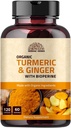 Turmeric Ginger με Μαύρο πιπέρι & Ginger 1000 mg 120 κάψουλες 